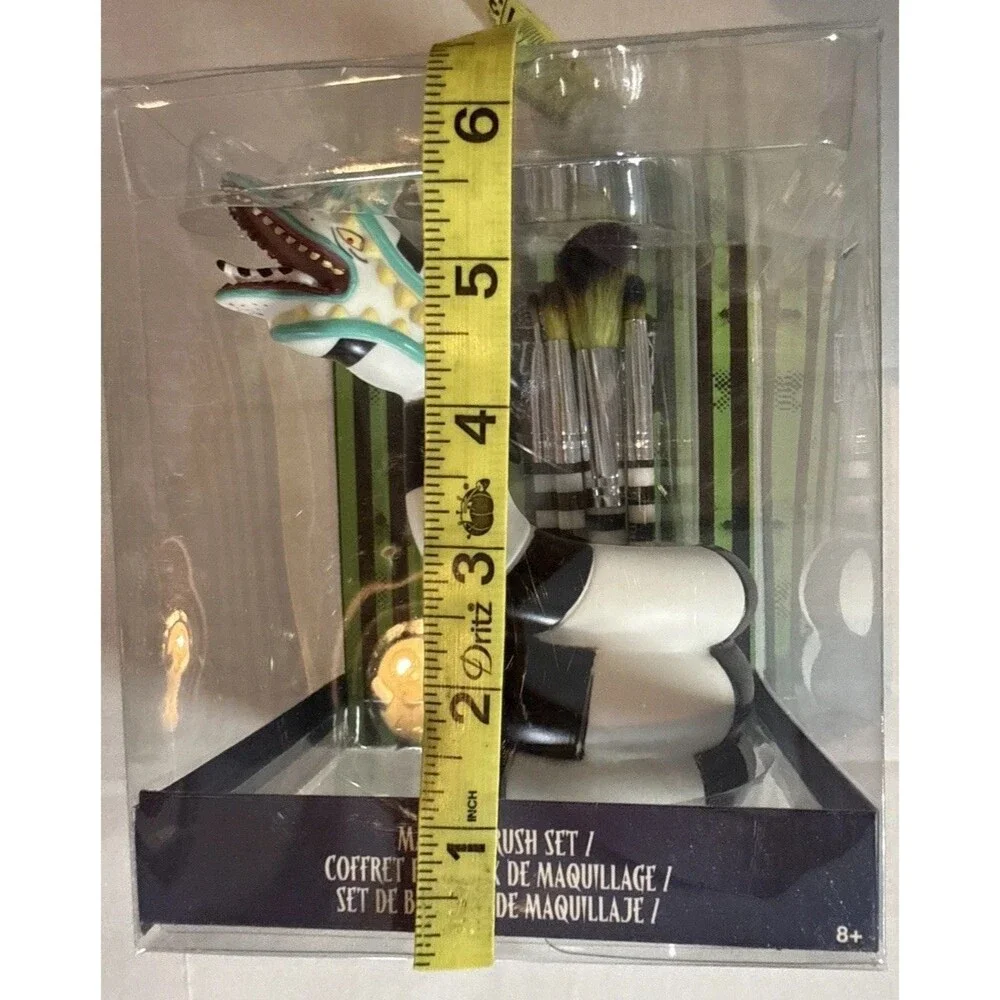 NIB Loungefly Beetlejuice Sandworm Makeup Brush Holder Cup Halloween Tim Burton